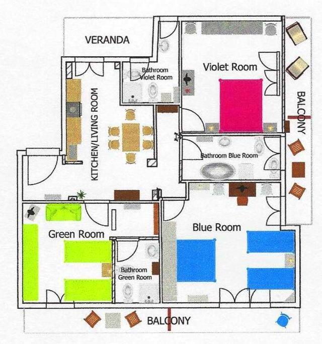Appartamento Romekindhome - Vatican - 3 Bedrooms With Private Bathrooms And Balconies Roma